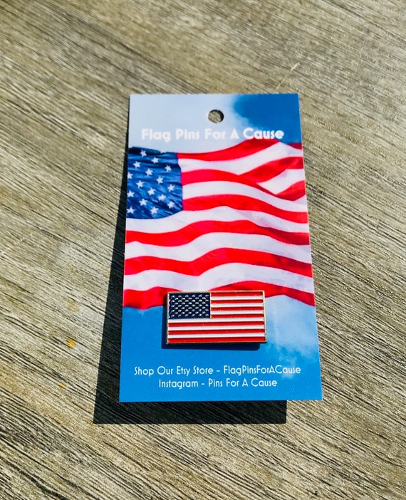 NEW America Flag Enamel 1/" Lapel Pin United States USA VOTE American US TRUMP