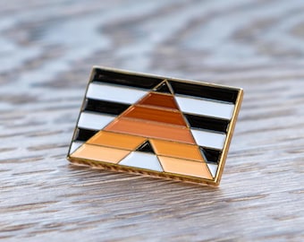Anti-Racist Black Ally Stripe Flag 1" Lapel Pin Badge Gold BLM Juneteenth Equality Unity Justice Supports Charity