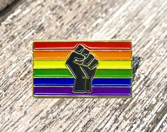 Stronger Together Pride Rainbow Flag 1" Lapel Pin Badge LGBT Gay LGBTQ+ Lesbian Bisexual Transgender Unity Equality Supports Charity