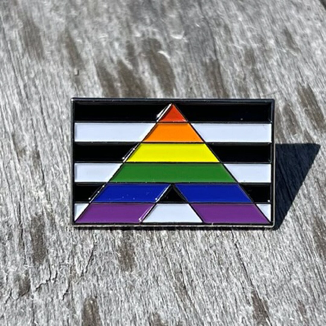 Gay Ally LGBTQ Rainbow Flag 1 Lapel Pin Badge LGBT LGBTQ Lesbian ...