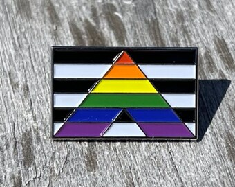 Rainbow Pride Flag Brooch LGBTQ Lapel Pin Ally Badge Equality Gay Lesbian Pins - Foto 10