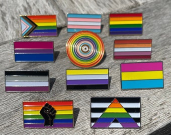 Rainbow Pride Enamel Pin: LGBTQ+ Ally Lapel Badge - Supports Charity