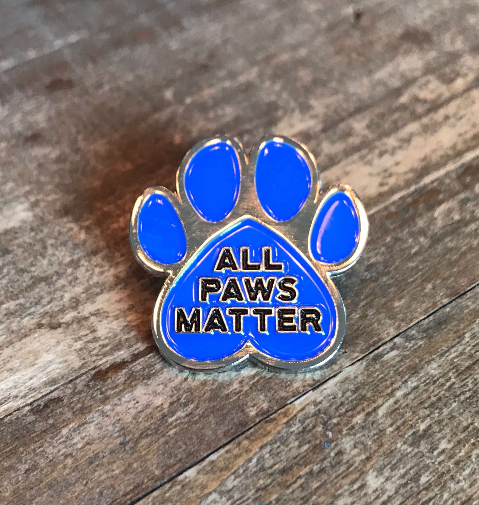 All Paws Matter Animal Rescue Lapel Pin Badge Dog Cat Pet Etsy