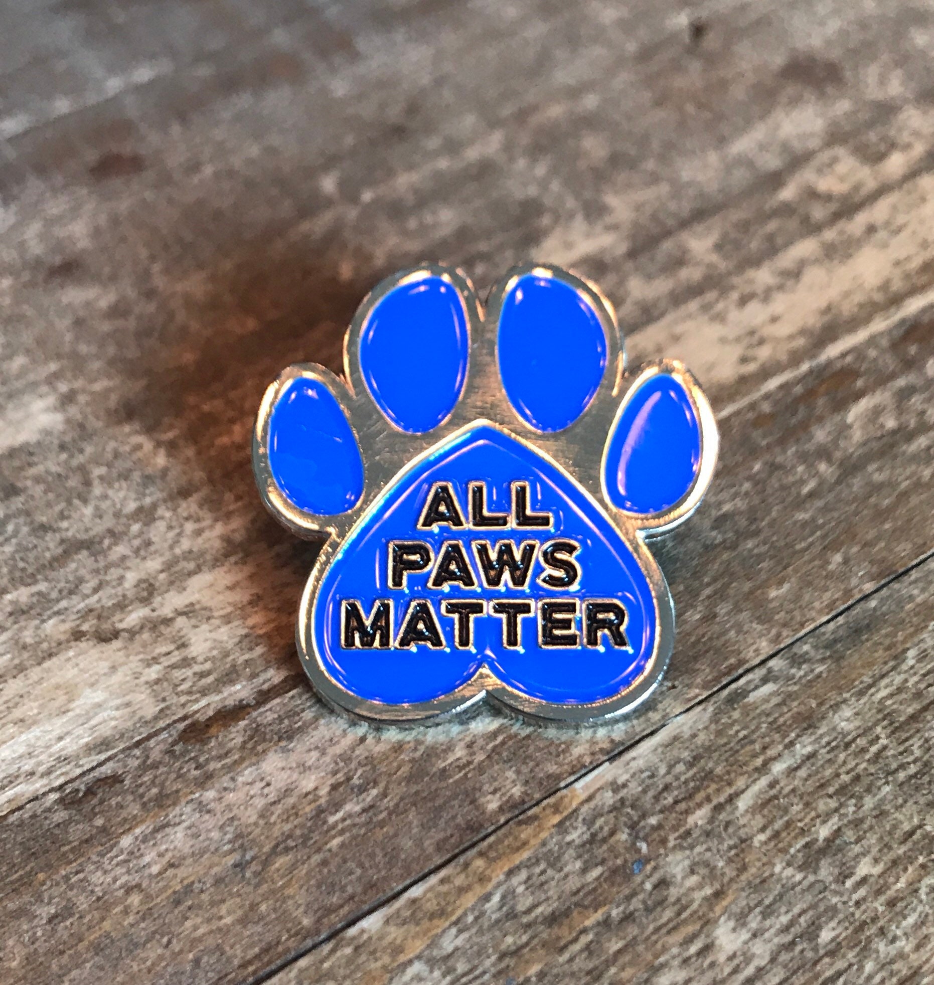 All Paws Matter Animal Rescue Lapel Pin Badge Dog Cat Pet | Etsy
