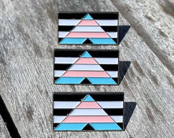 Transgender Ally Flag Lapel Pin Set - LGBT Pride Enamel Pins