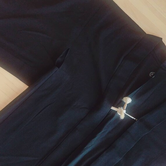 Chic black kimono jacket