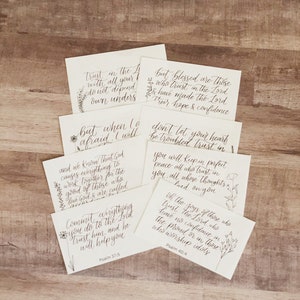 Trust Bible Memorization Printable | Bible verse cards | Faith Cards | Bible pocket cards | Scripture Cards | Printable | Christian Gift