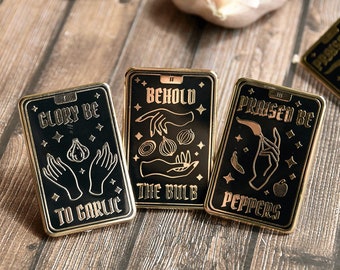 Tarot Card Enamel Pin: Saviors of Flavor - Chef Lapel Pin