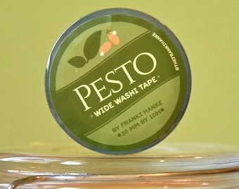 Basil Pesto Washi Tape | 30mm Label Tape