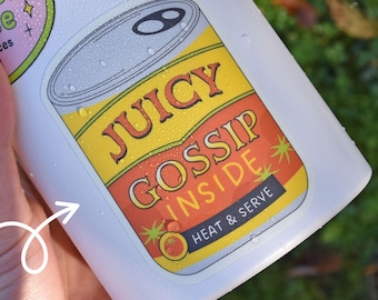 Juicy Gossip Tomato Can Sticker