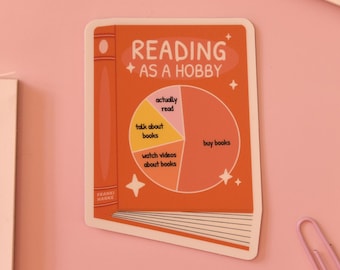 Reading as a Hobby Sticker