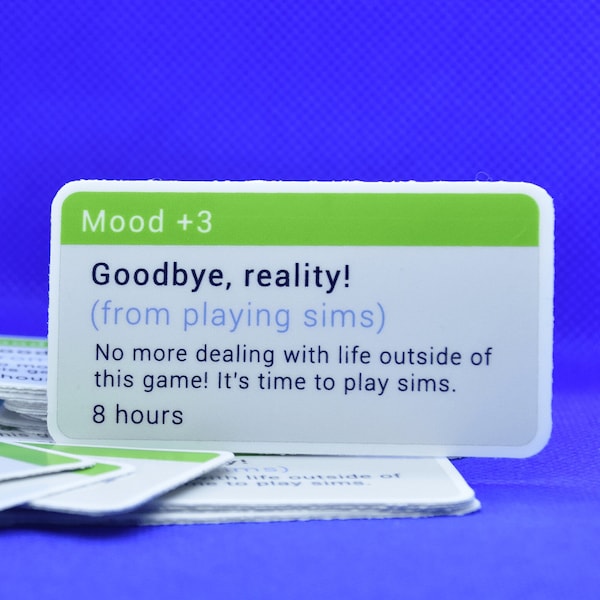 Goodbye, Reality! Hello Sims! Sticker - Vinyl Gamer Sticker