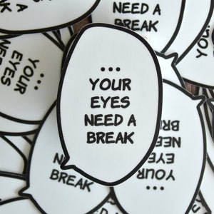 Self Care Reminder Sticker: Gamer Boi Anime Speech Bubble