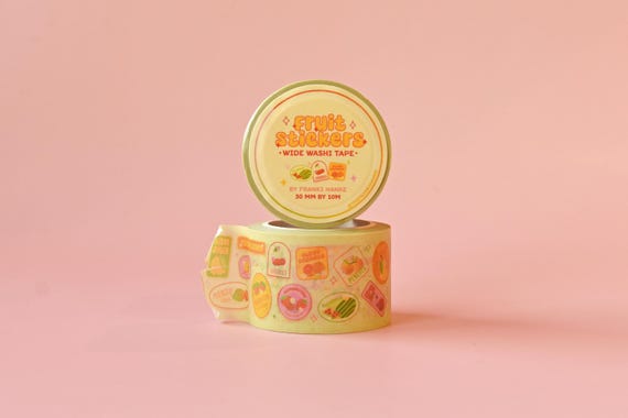 Fruit Sticker Washi Tape | Wide 30mm Tape