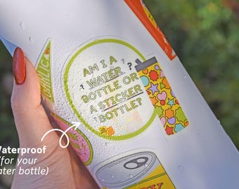 Emotional Support Water Bottle Sticker