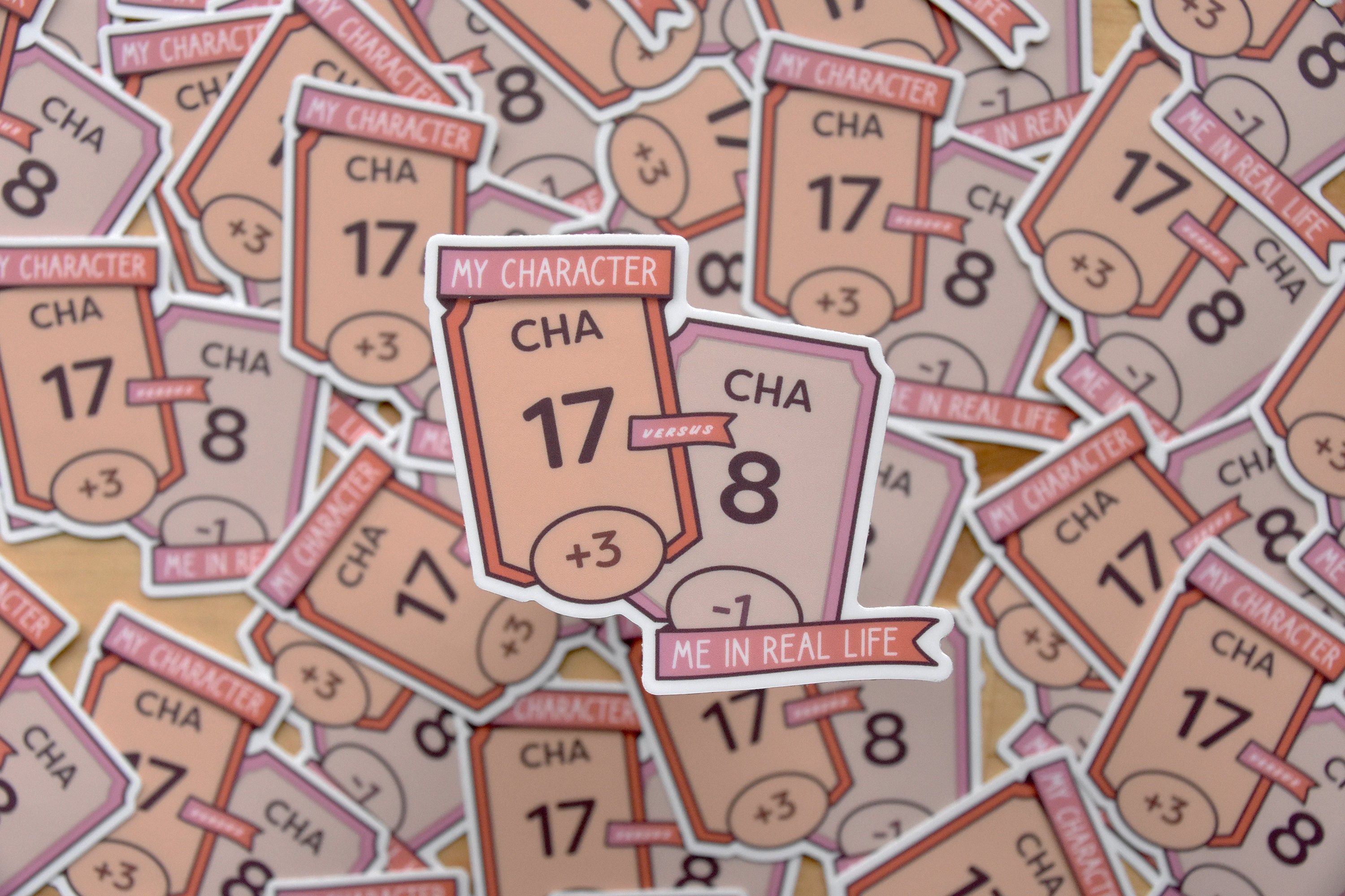 Charisma Sticker Charisma Check Sticker - Dnd Character Decal - Etsy