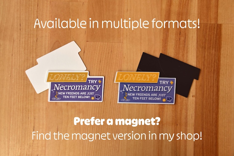 Prefer a magnet? This sticker is available in a magnet version too in the shop.