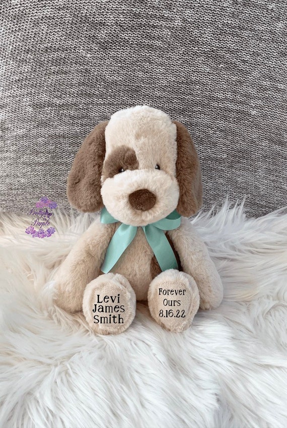 Adoption Puppy Dog Stuffed Animal Adoption Gift Custom Etsy