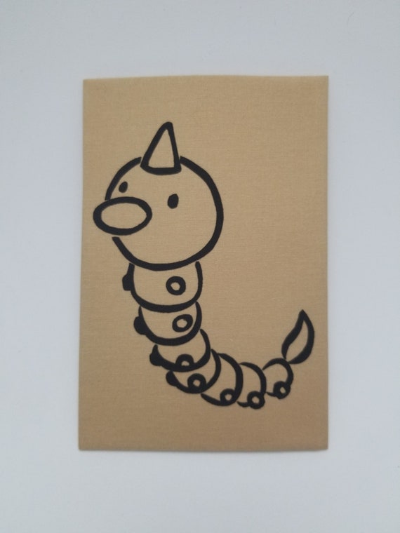 Kakuna Outline Fabric Art Kanto Collection