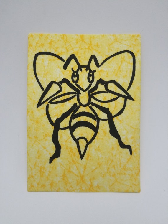 Kakuna Outline Fabric Art Kanto Collection