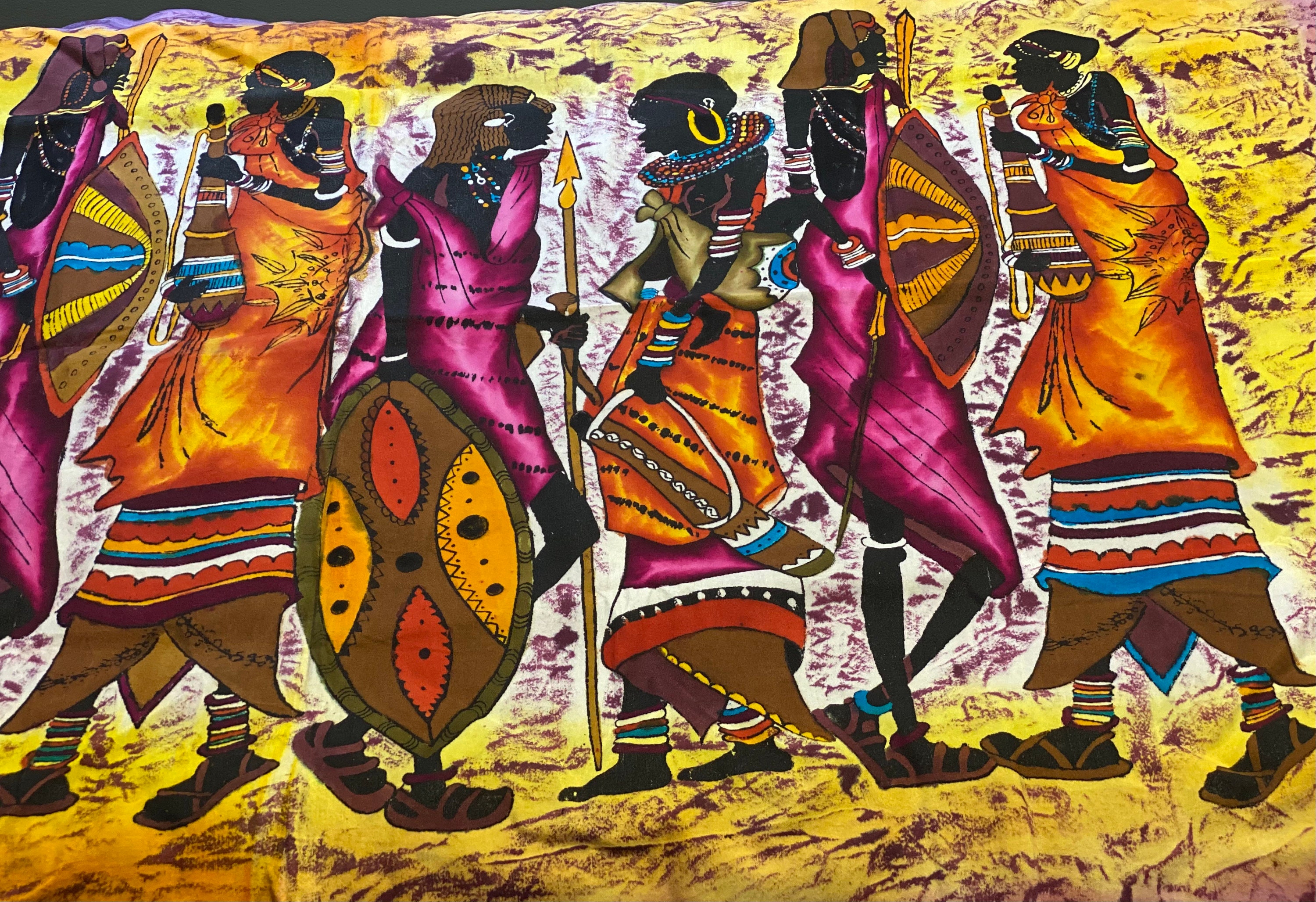 Kenyan Wall hanging batik art Etsy