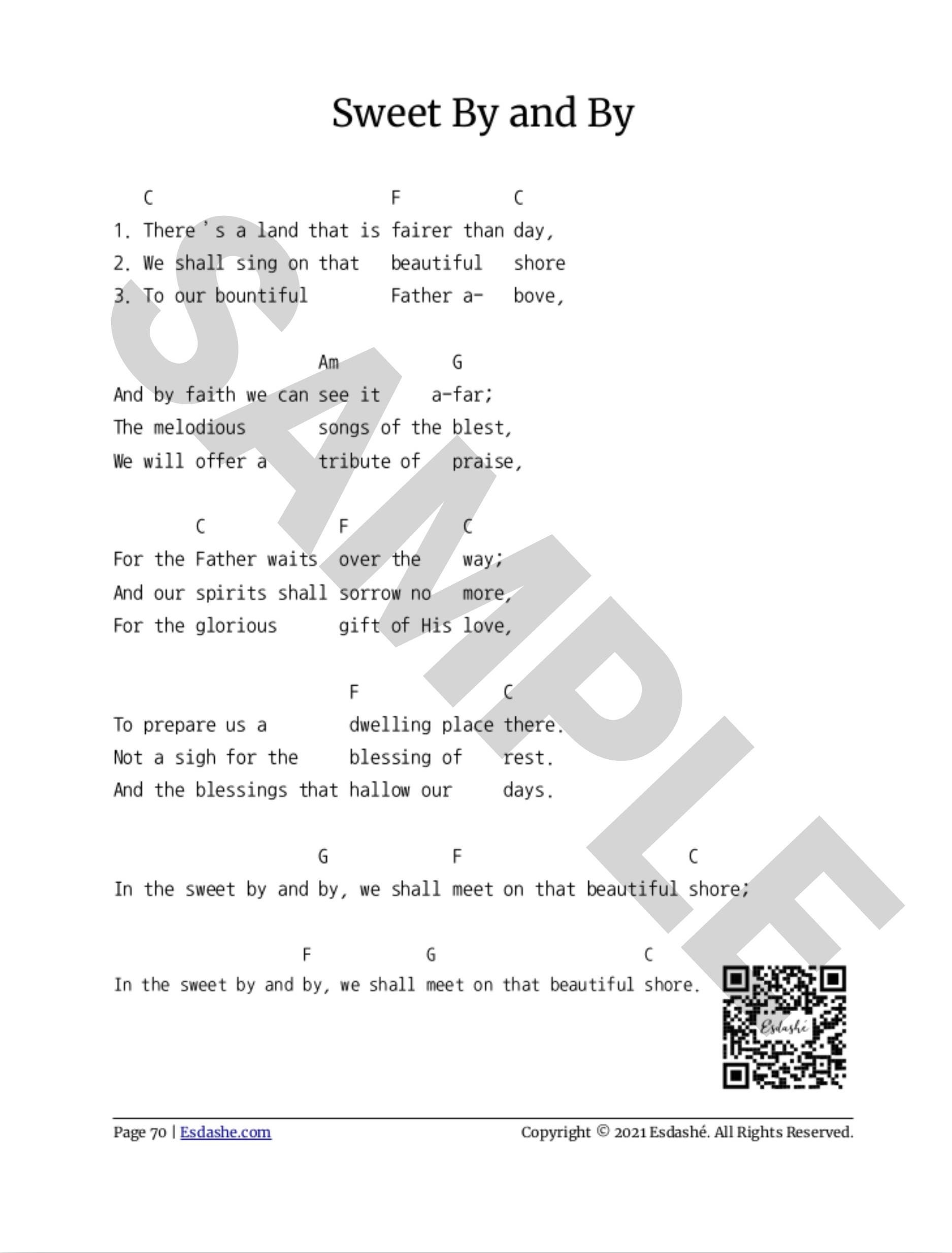 Guitar Hymnal Chord Book | Lyrics and Chords Only | 101 Hymn Favorites ...