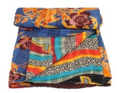 Vintage handmade cotton kantha quilt ,patchwork kantha quilt ,throw ,boho style
