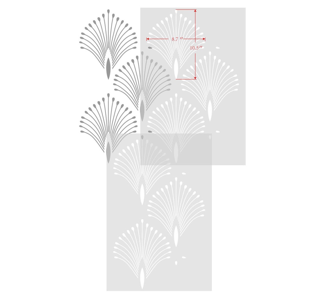 Large Palm Wall Stencilart Wall Stencil for Paintingreusable Etsy