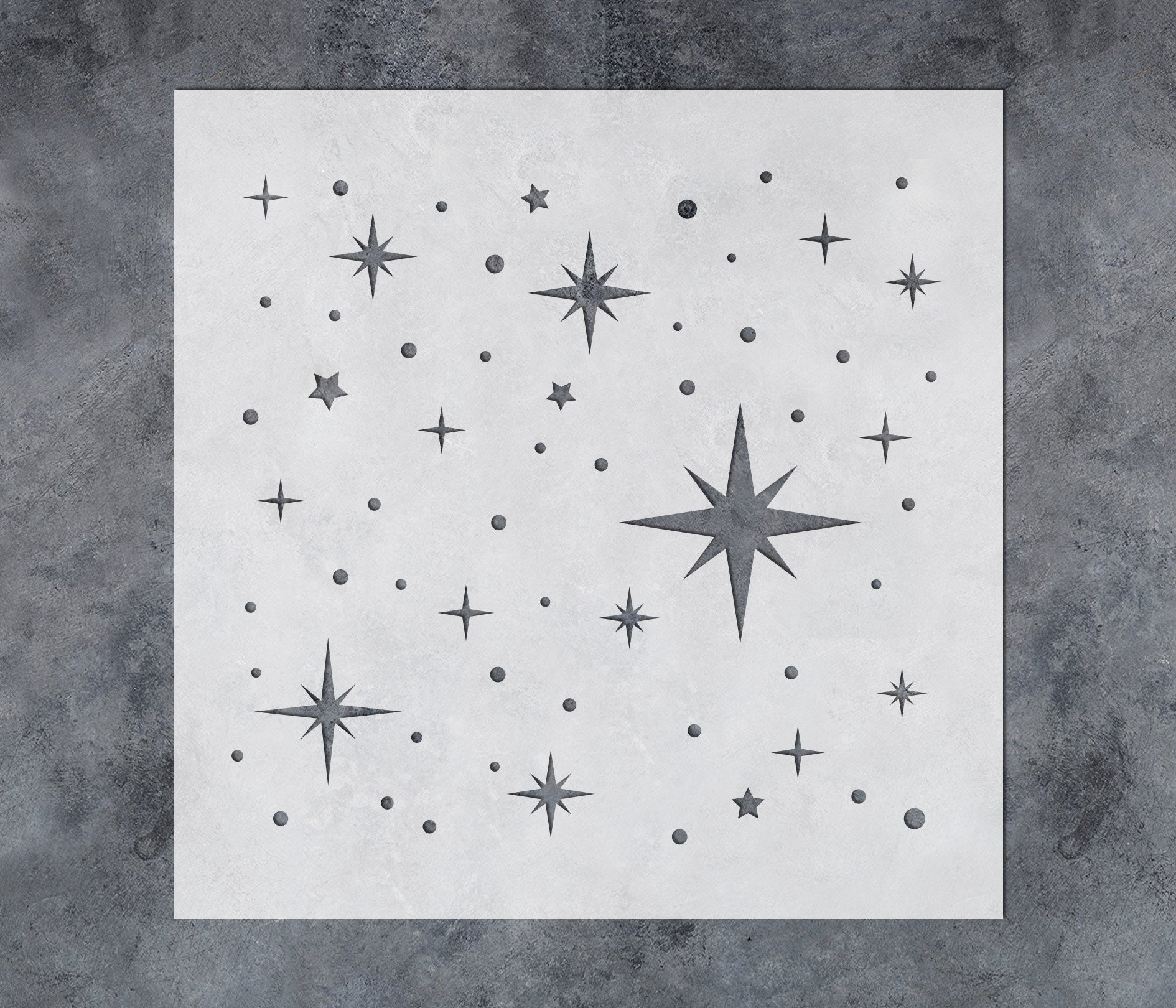 Star Wall Stencil Kit  Star Stencils for Painting Walls – My Wonderful  Walls