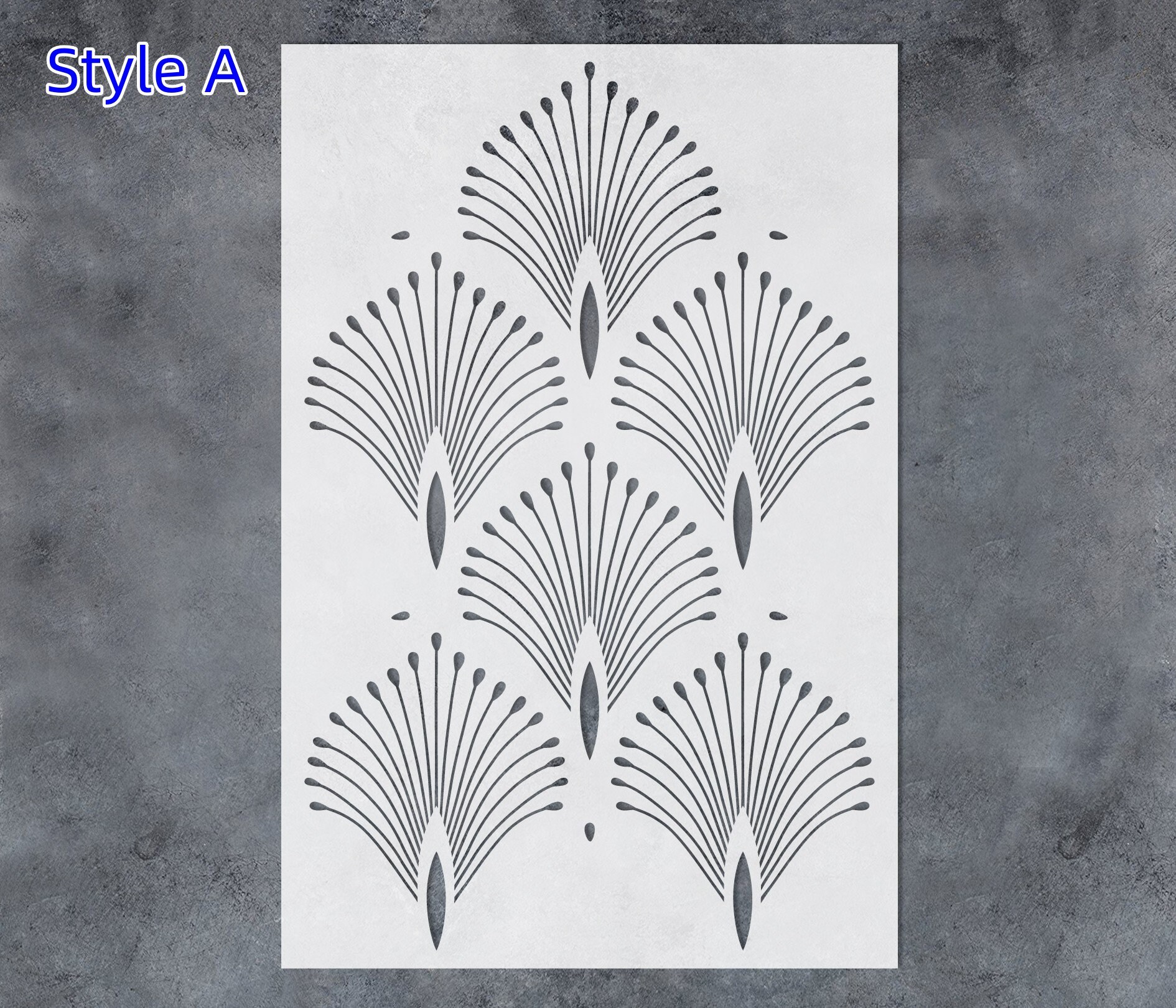 Large Palm Wall Stencilart Wall Stencil for Paintingreusable Etsy