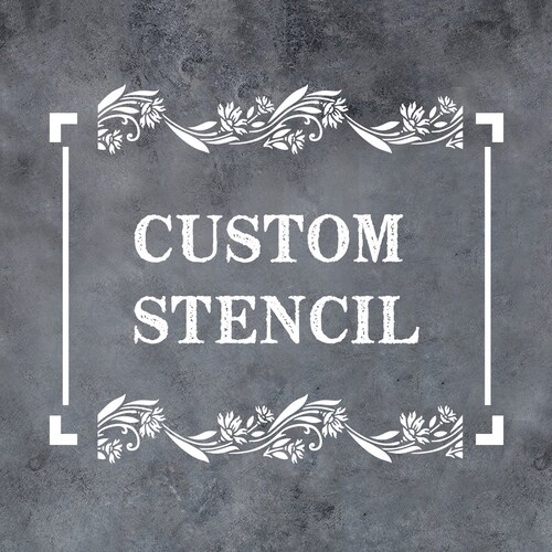 Custom Stencil Personalized Stencils Create Your Own - Etsy
