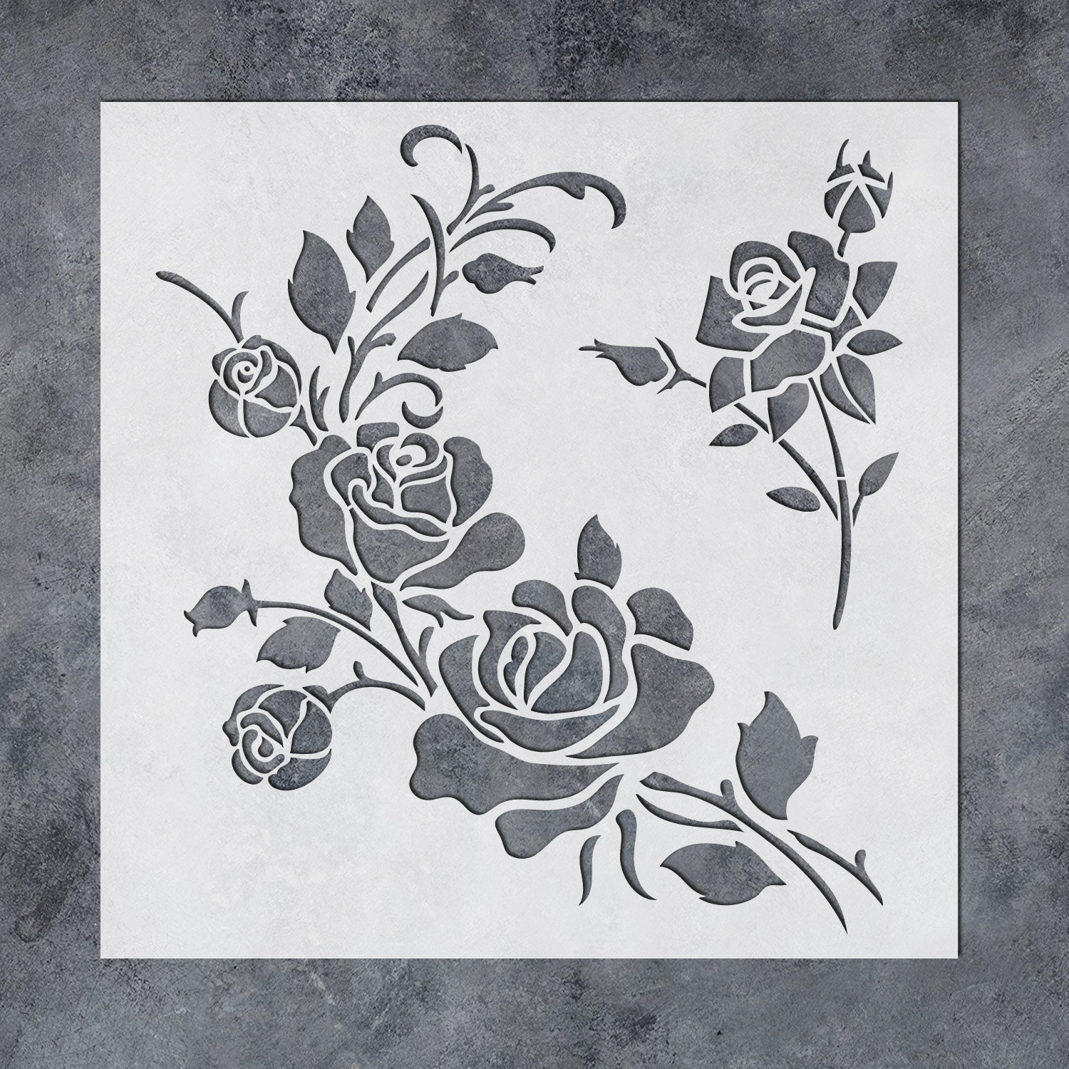 Corner Flower Rose Stencil Reusable Rose Stencils for Etsy
