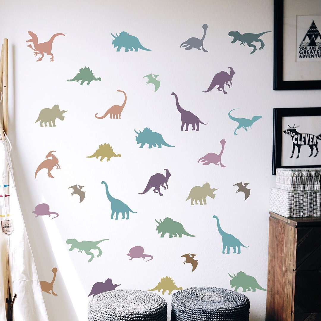 Dinosaurs Stencils Reusable Kids Room Stencils Animal Wall Etsy