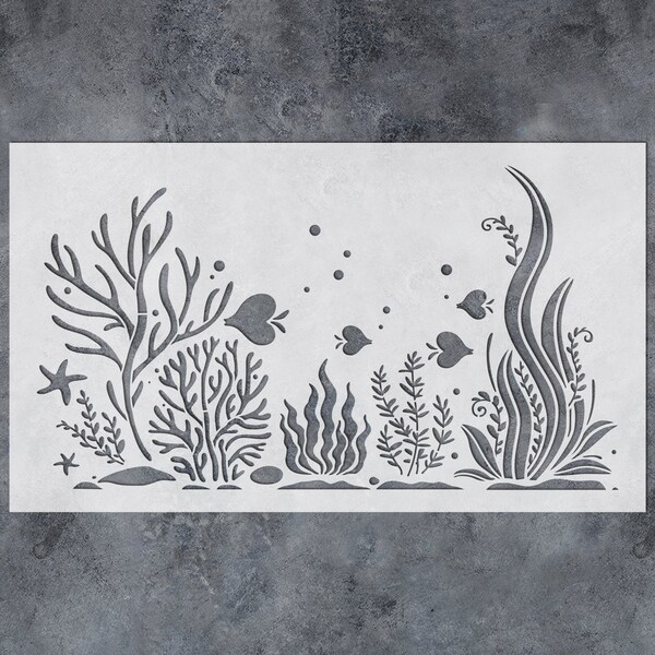 Coral Stencil - Etsy