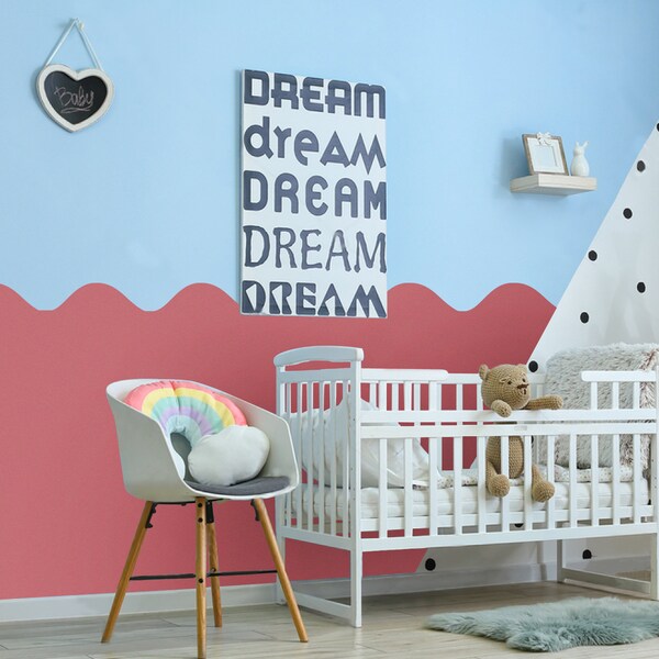 Wave Nursery Stencil Etsy