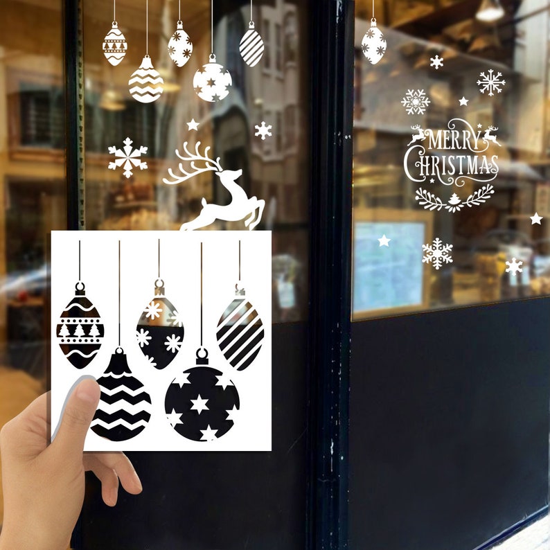 Digital 6 Christmas Stencils Cutting Template Design File Etsy