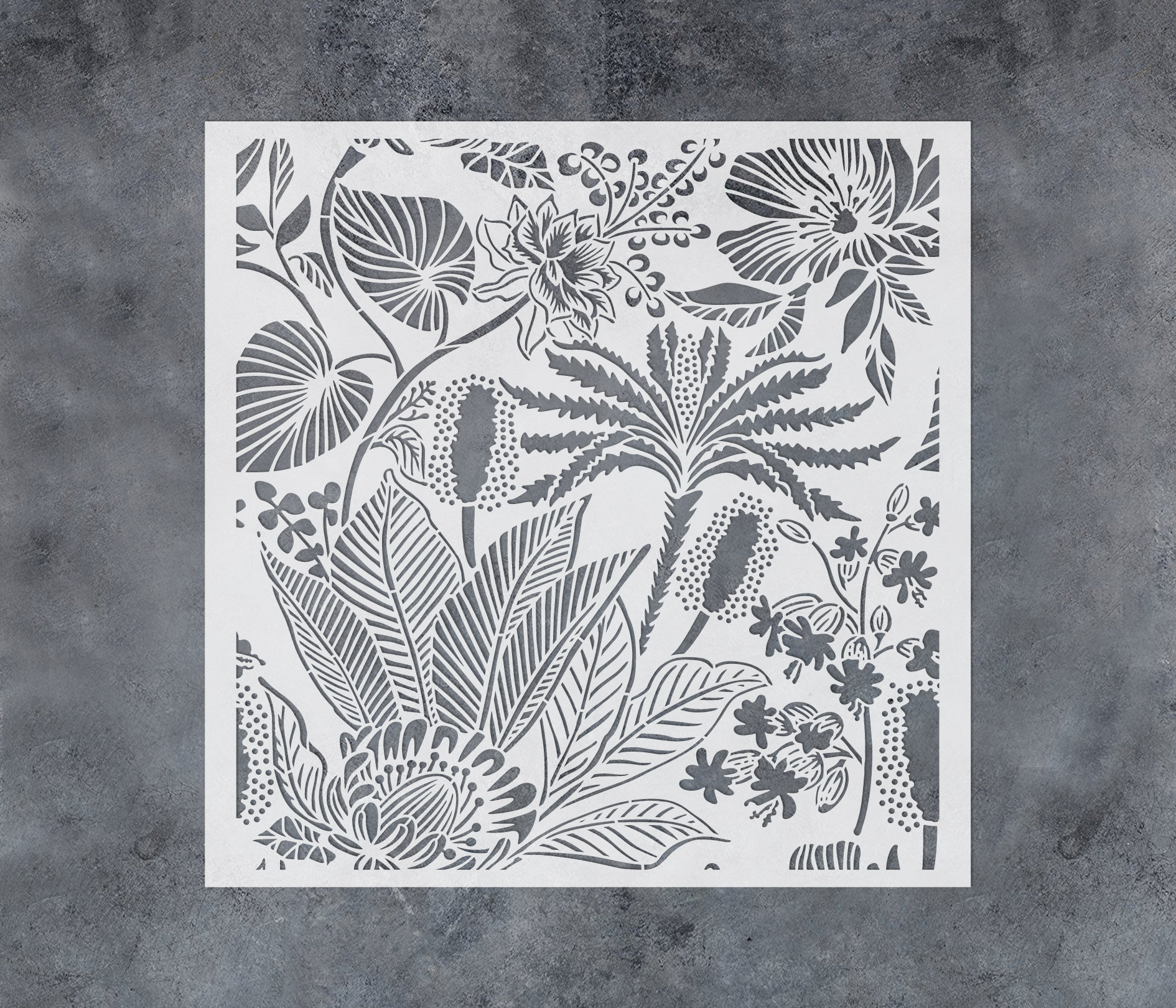 Plantillas de diseño con espiral floral (plástico de 10 mil) | Plantillas  decorativas para pintar en madera, pared, azulejos, lienzo, papel, tela