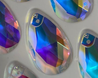 38mm Teardrop for Suncatcher 1.5 Inch Aura AB Crystal Rainbow Maker Chandelier Faceted 30% Leaded Crystal BB91