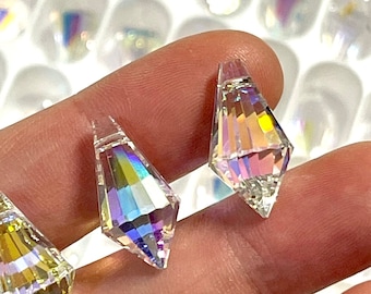 Small 20mm Step Cut Mini Icicle Teardrop Prisms for Sun Catchers 30% Leaded Chandelier Crystal Suncatcher Beads Sun Catcher Supplies BC13