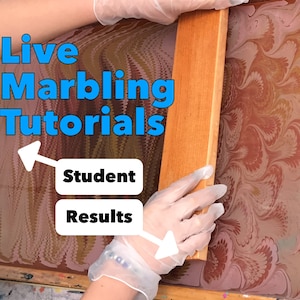 Water Marbling Tutoring Live 30 Minutes - Your Questions Answered - See Description