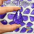 50mm Purple Baroque Crystal Suncatcher 2-inch Pendalogue Glass Drop Blue Violet Prism 30% Leaded Pendant Vintage Chandelier Parts BD81