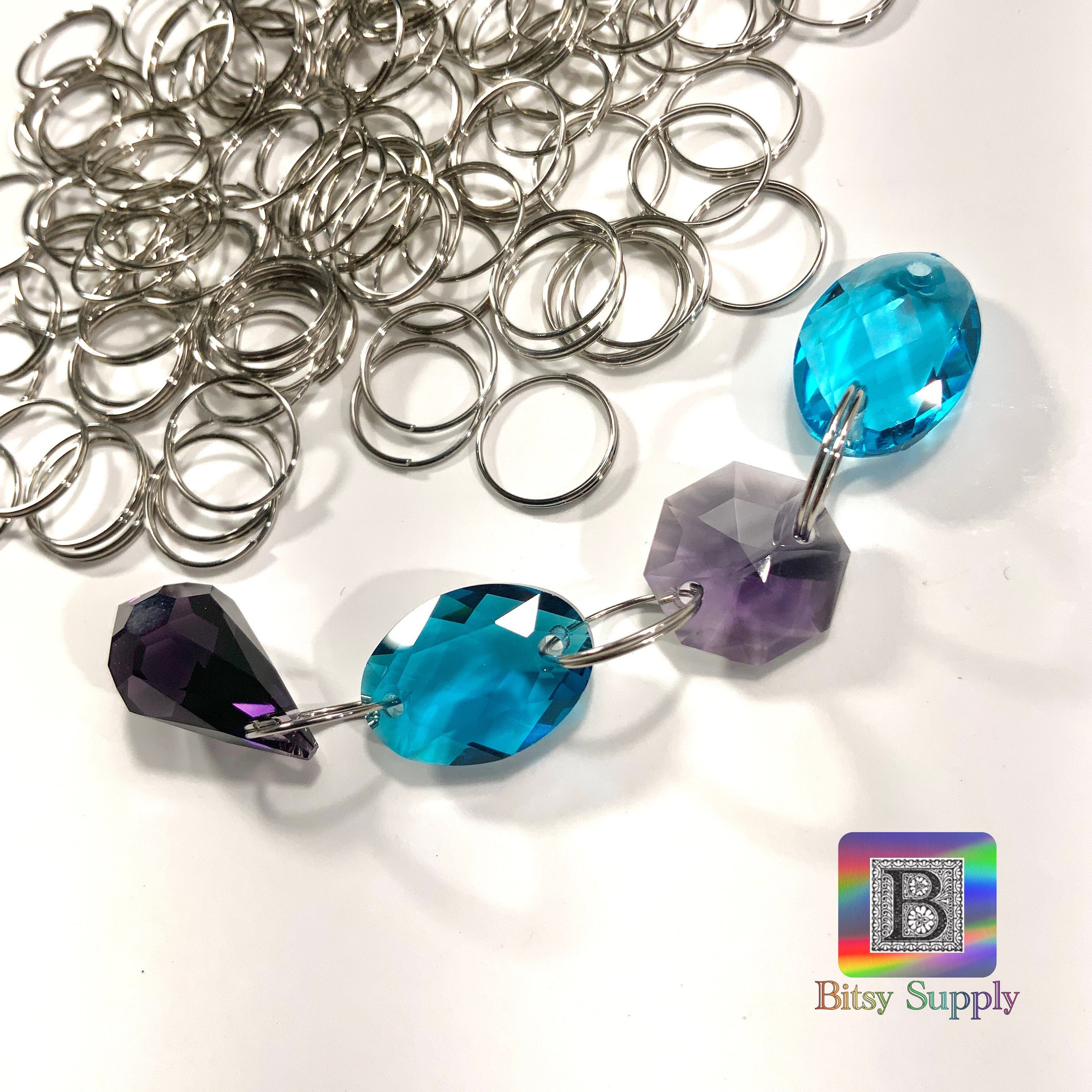 LISYANG 100 stuks/partij RVS Open Springringen Direct 4/5/6 mm Split Ringen Connectoren voor DIY E- Bevindingen maken