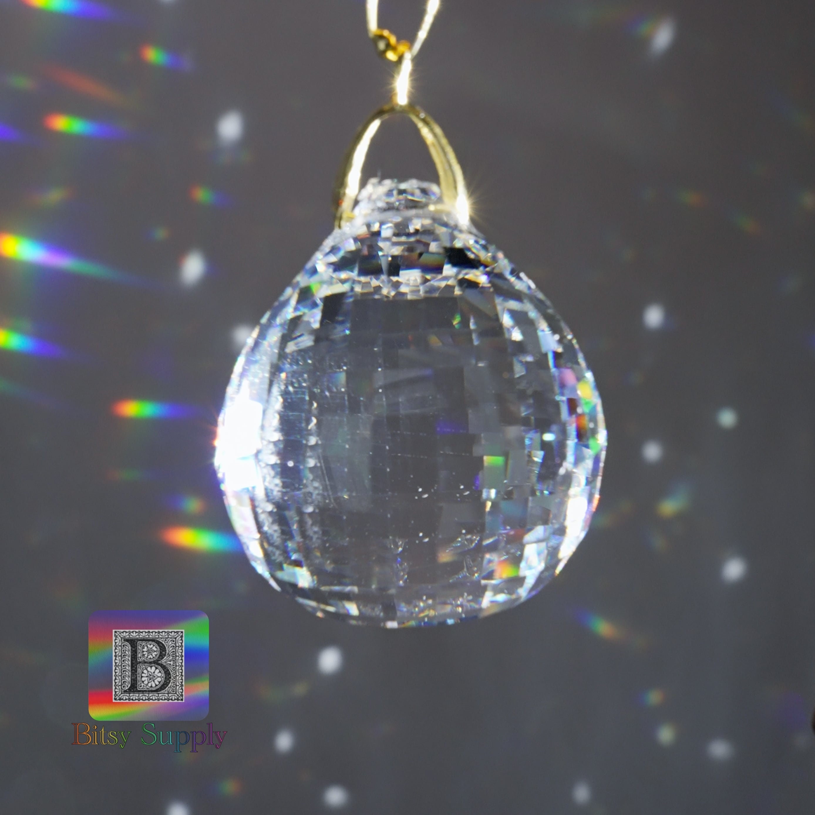 Prisme Boule Cristal Attrape-Soleil - Suspendu Fenêtre, Décoration Arc-en-Ciel Et Photographie
