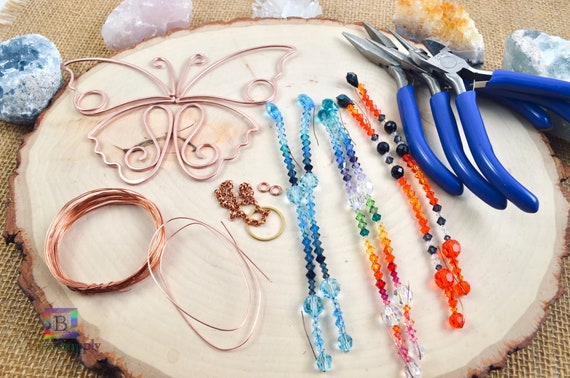 Craft: Create Your Own Suncatcher -Horizon USA Kids Kit, Crystals Beads NEW  