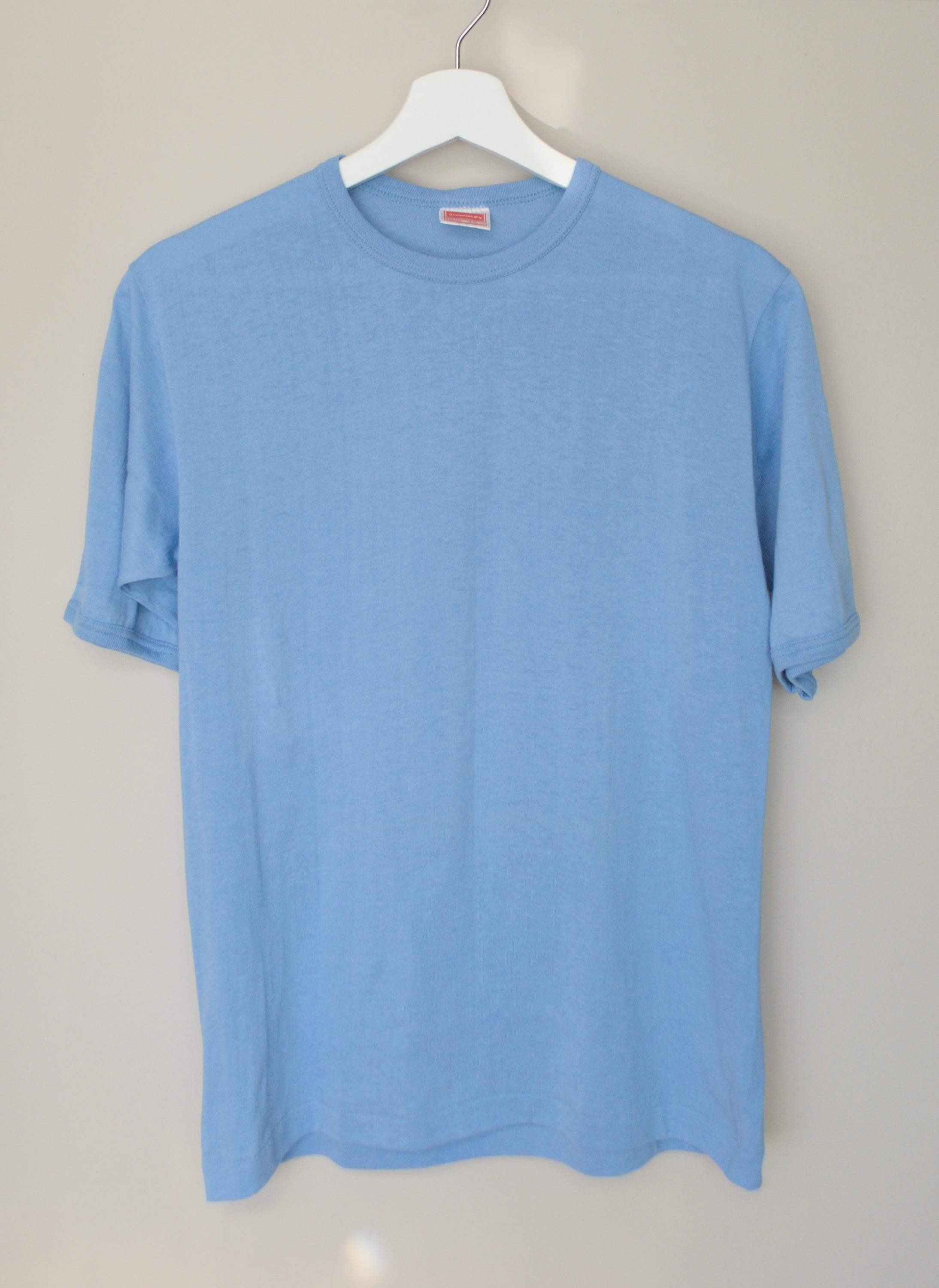 ヴィンテージ スタンフィールド ライトブルー リンガーTシャツ 