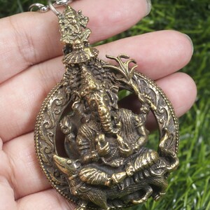 Ganesh Pendant, Ganesha Necklace, God Lord Hindu, amulet talisman, Ohm , Hindu pendant, elephant, Ganesh pendant, Ganesh statue, Thai
