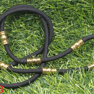 Thai Amulet Rope Necklace: Handmade Gold Plated Talisman, 27 inch