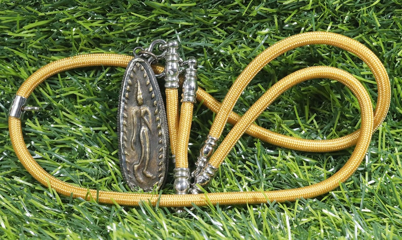 Amulet talisman, Phra leela, Old buddha, Thai pendant, Necklace and pendant, powerful miracle amulet pendant, Rare old Phra Leela, Gift,Thai image 3