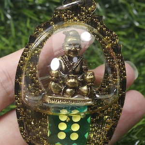 Kuman Thong, Thai talisman, Thai amulet, Pendant, Amulet Pendant Brass KumaanTong, Amulet Luck Rich Money, Gift, Good luck, amulet in oil