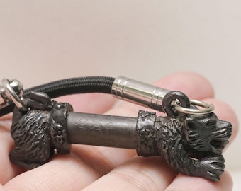 Tiger Takrut Luang Pho Kasem Wat Chamao- Thai Amulet Protection Charm Power Luck Pendant